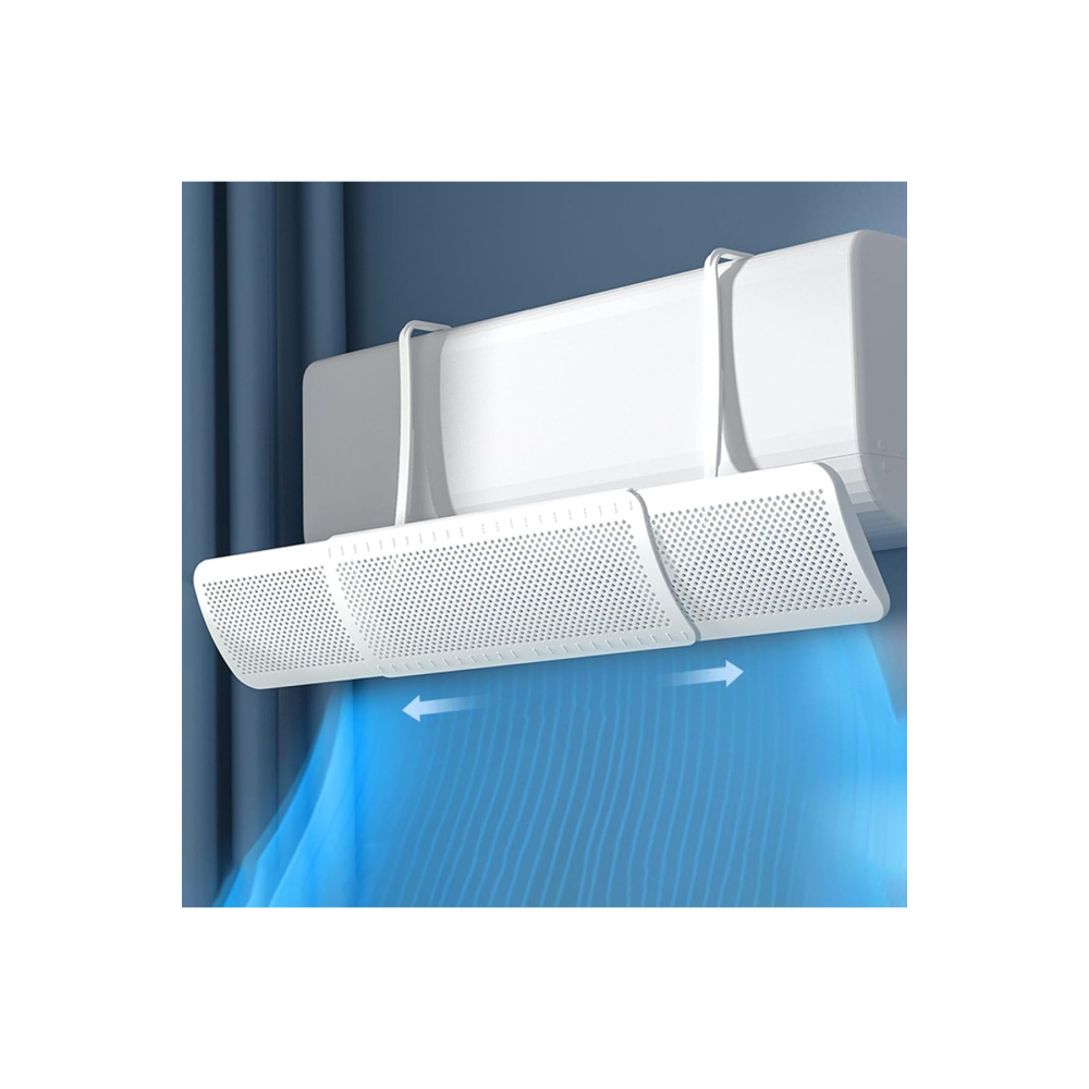 Delikli Ayarlanabilir Klima Hava Yönlendirici Klima Aparatı Klima Siperliği 56-92 CM Ayarlanabilir