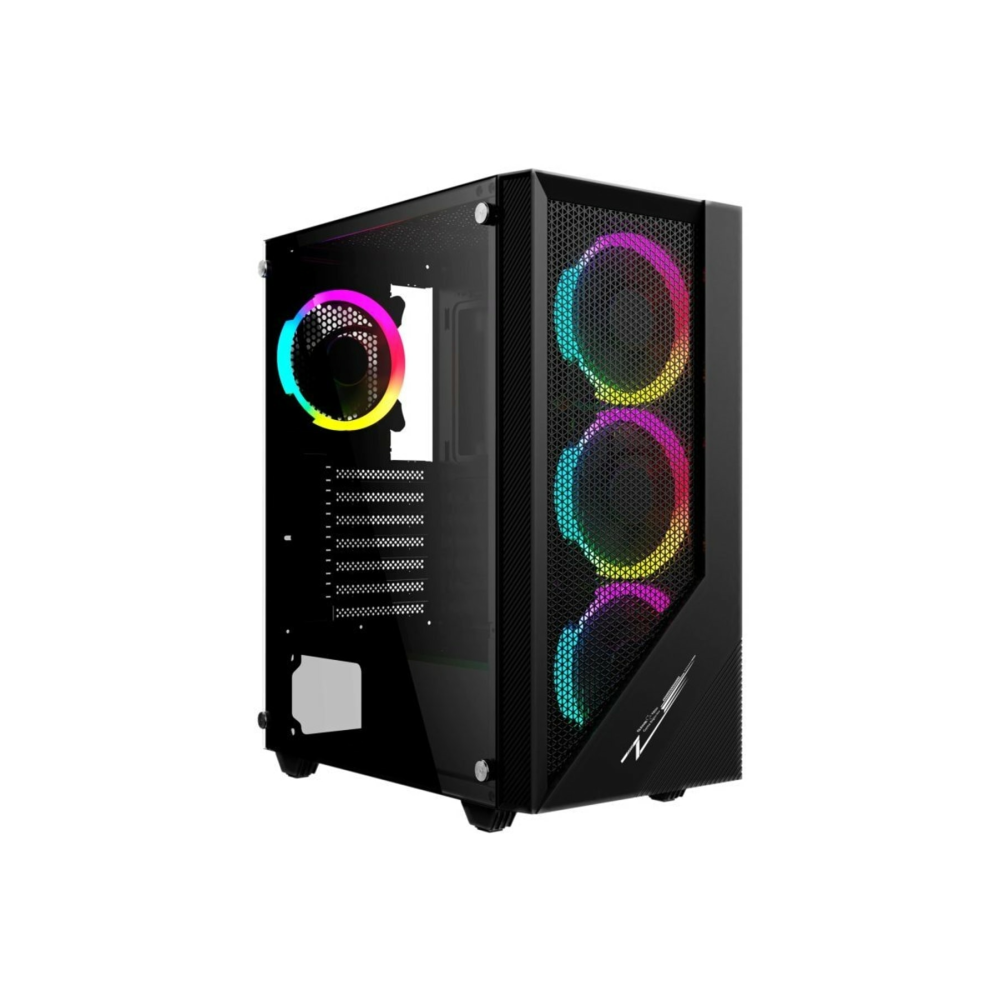 Fortes Mesh 4x120mm Rainbow Fanlı Pro Gaming Oyuncu Bilgisayar Kasası (PSU YOK)