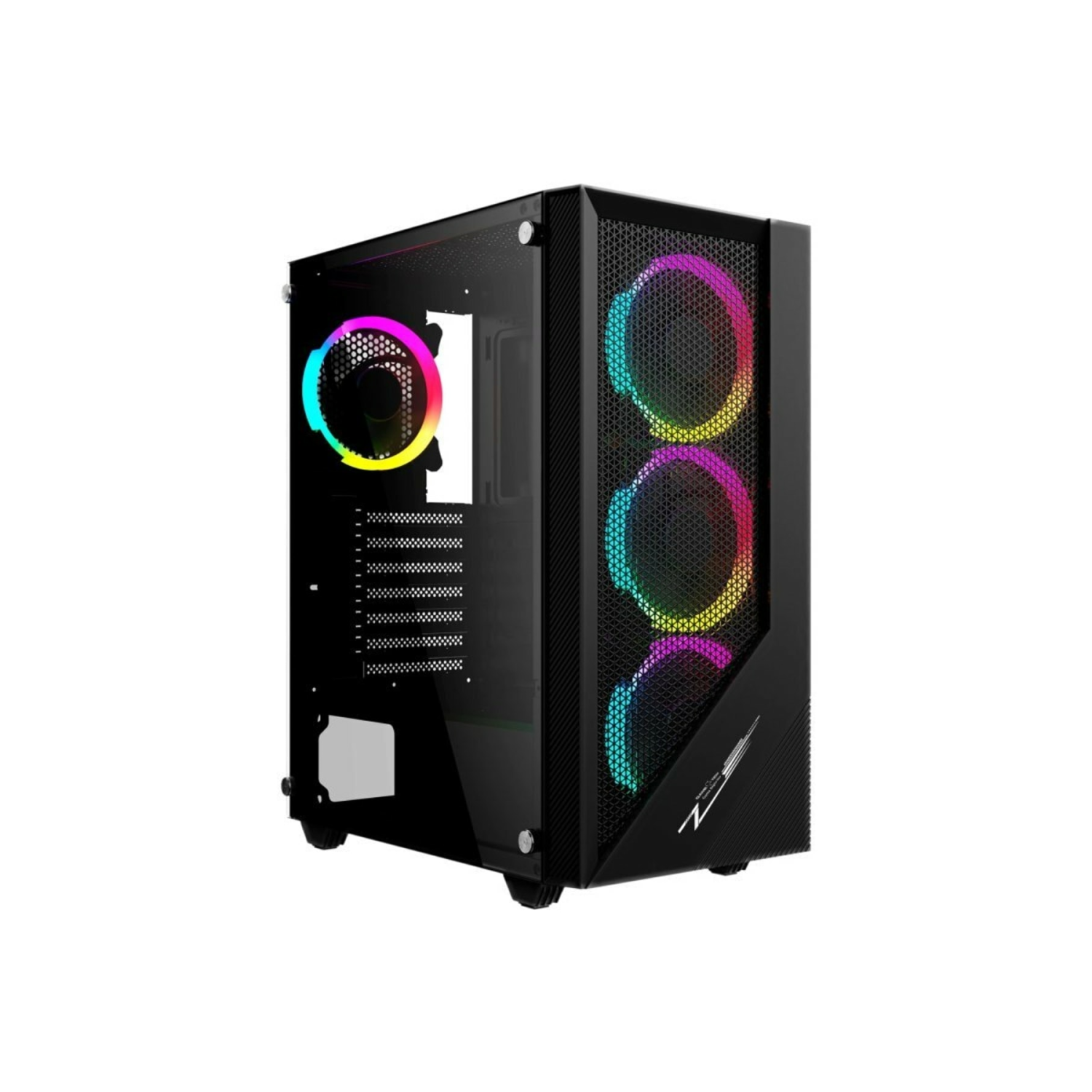 Fortes Mesh 4x120mm Rainbow Fanlı Pro Gaming Oyuncu Bilgisayar Kasası (PSU YOK)