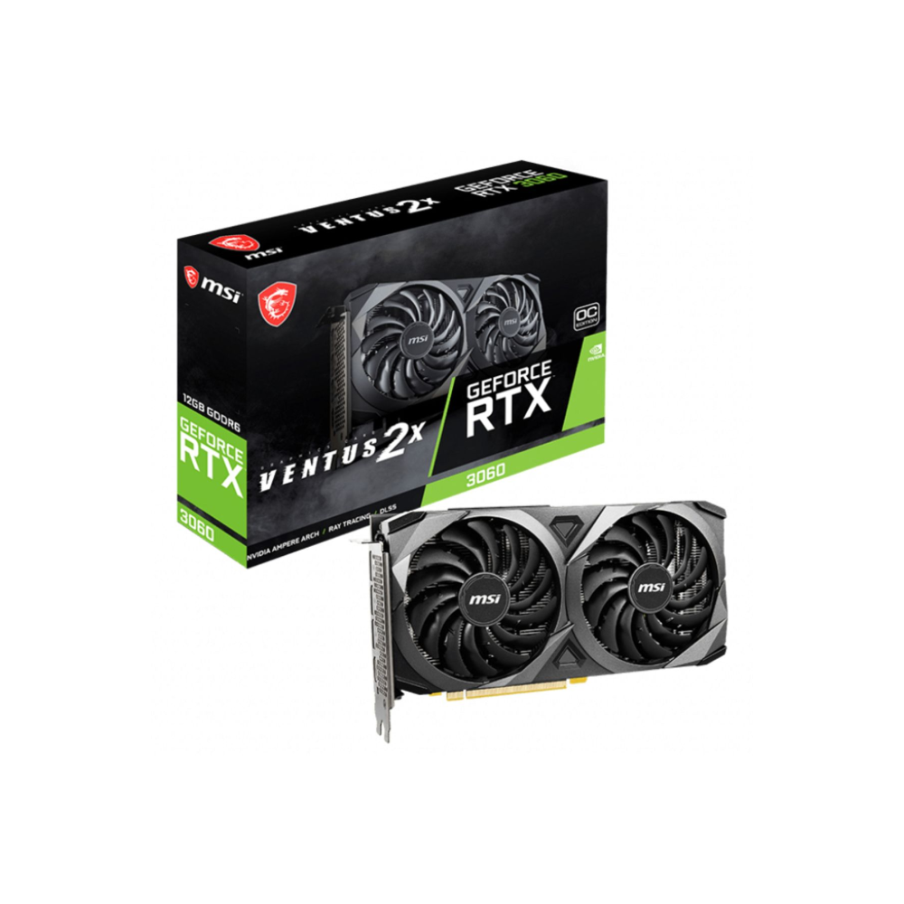 Geforce Rtx 3060 Ventus 2x 12g Oc 12gb Gddr6 192bit Dx12 Gaming (OYUNCU) Ekran Kartı