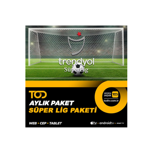 1 Aylık Süper Lig Paketi - (Web + Cep + Tablet + Smart Tv)