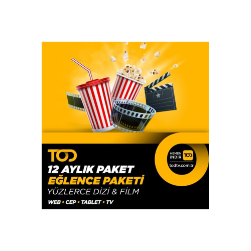 12 Aylık Eğlence Paketi - (Web + Cep + Tablet + Smart Tv)