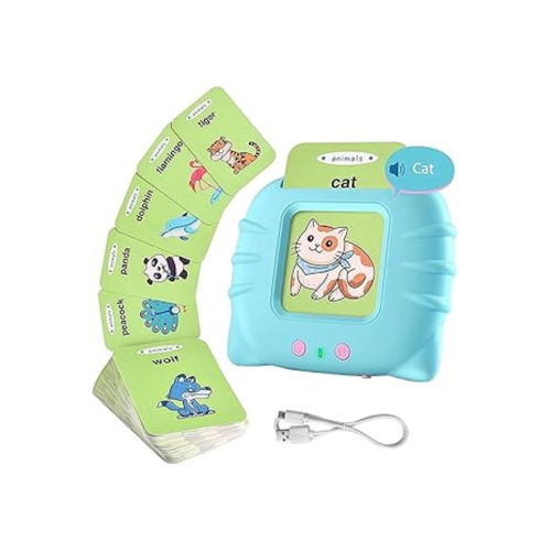 Streak Ingilizce Erken Eğitim Kartı 224 Adet Flash Sesli Konuşan Kartlar Mavi