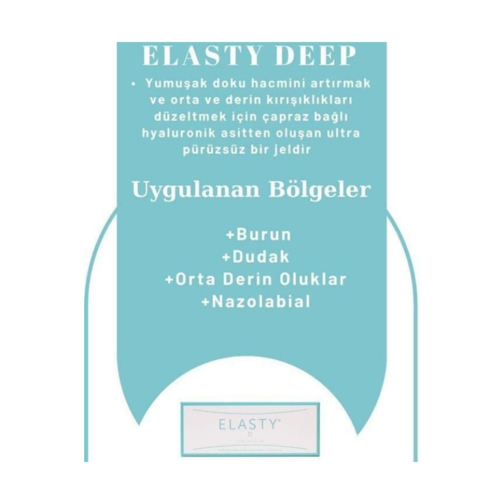 ELASTY DEEP Çapraz Bağlı Hyarluronic Asit 2x1 ml