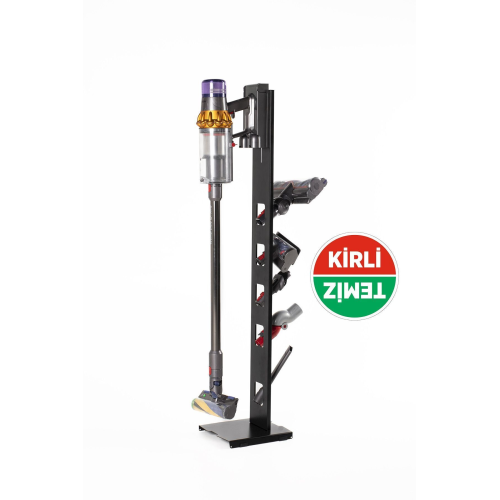 Dyson Uyumlu Dikey Süpürge Standı Siyah Renk Dyson V15 - V12 - V11 - V10 - V8 Modellere Uyumlu