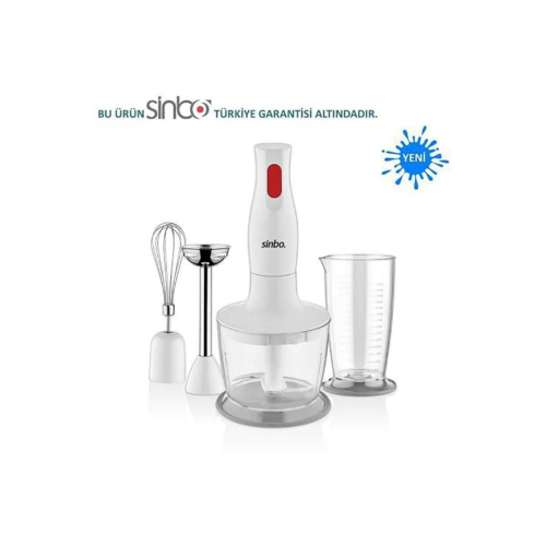 Shb-3147 3 Fonksiyonlu El Blender Seti - Beyaz / 300 Watt