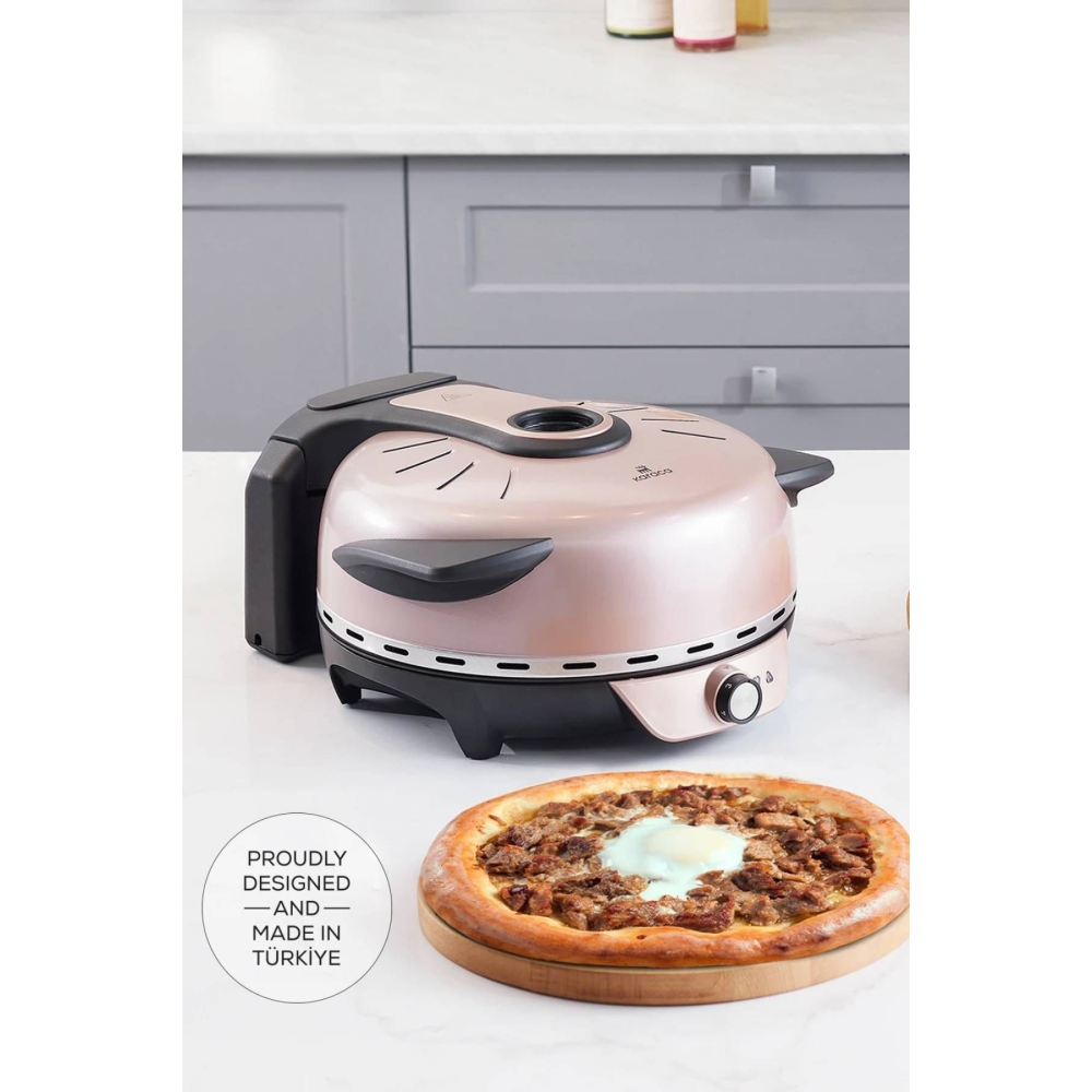Orginal Gastro 10 In 1 Pizza Ve Lahmacun Makinesi Biodiamond Rosegold New