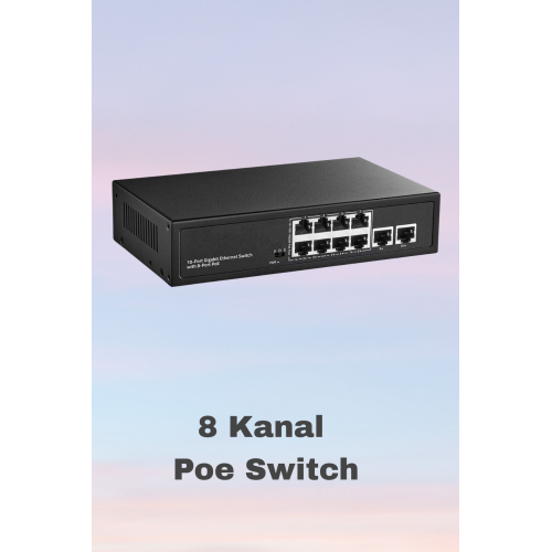 8+2 Port 10/100 125W Poe Switch