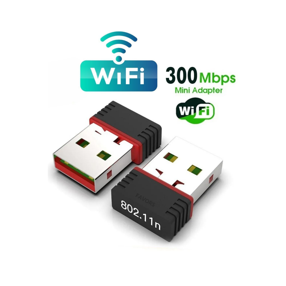 Usb Wifi Adaptörü Kablosuz Wifi İnternet Alıcı Ağ Kartı Masaüstü Bilgisayar Pc 300 Mbps 802.11n