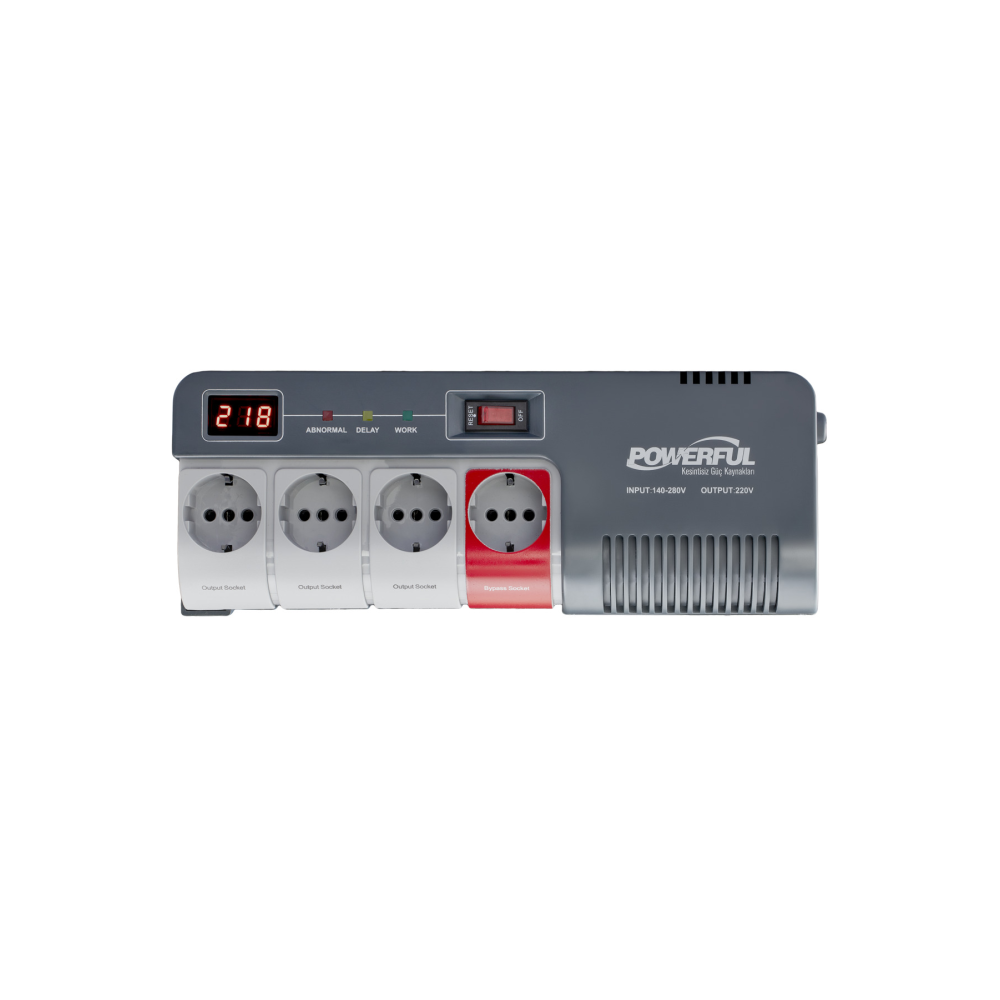 Avr-1012 1200va ( 720w) Buzdolabı / Kombi / Tv / Bilgisayar Voltaj Regülatörü