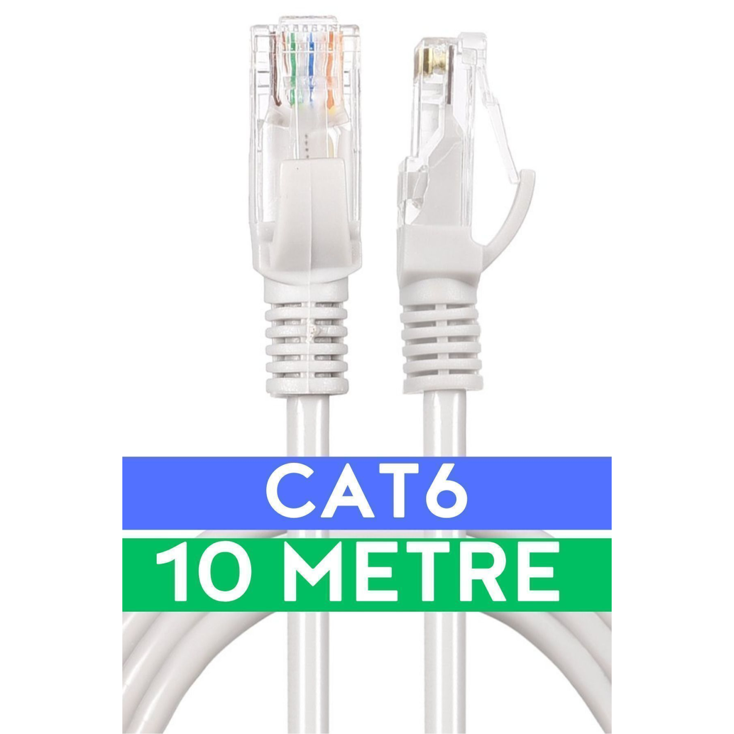 Cat6 10mt Lan Ethernet Kablosu Fabrikasyon Internet Kablo