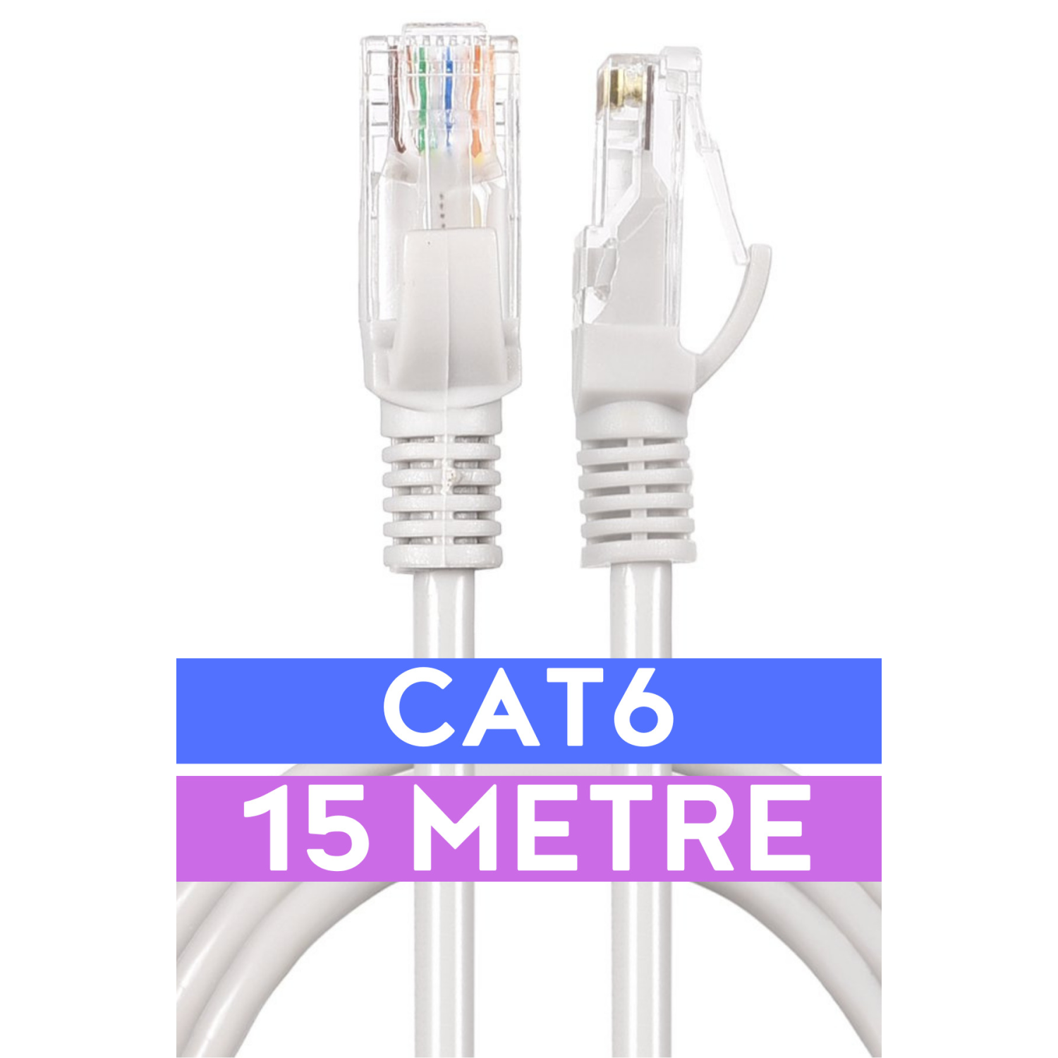 Cat6 15mt Lan Ethernet Kablosu Fabrikasyon Internet Kablo