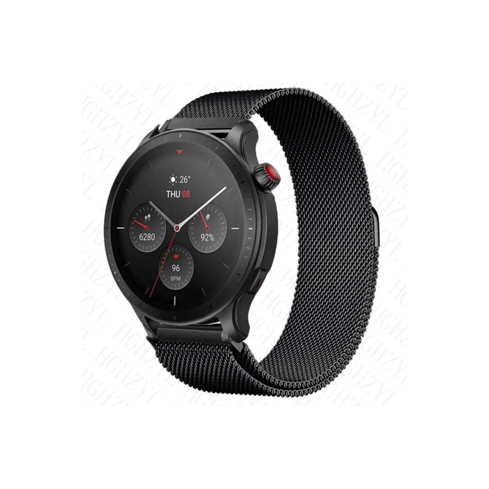 Samsung Galaxy Watch 4/5/5pro 40/42/44/46mm Uyumlu Metal Hasır Mıknatıslı Örgü 20mm Saat Kordonu