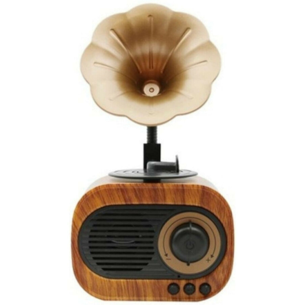 B5 Nostaljik Mini Radyo Gramofon Bluetooth Hoparlör Fm Usb Sd Yüksek Ses Speaker