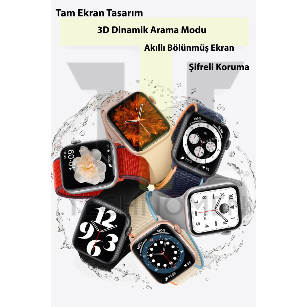 Watch 7 Dt Max Plus Smartwatch 2024 Son Sürüm Akıllı Saat Nfc Siri Gps Bluetooth Çağrı Android Ios.