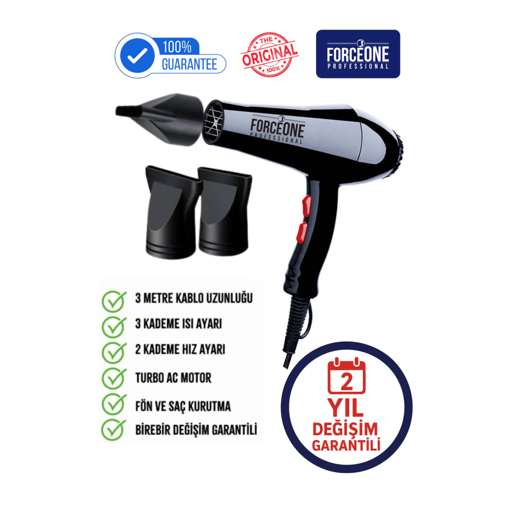 Kuaför Tipi Pro 5500 Turbo Profesyonel Saç Krutma Ve Fön Makinesi 2400 Performance