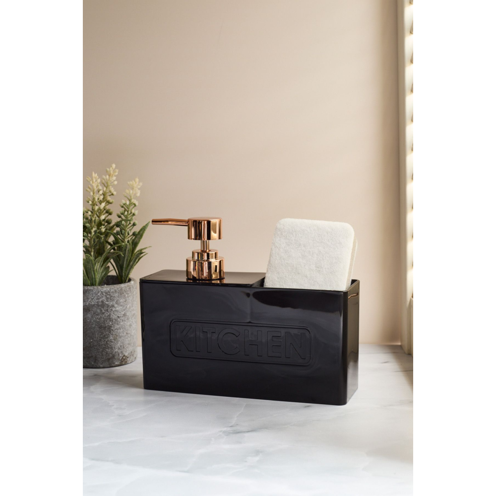 Kitchen Siyah Sıvı Sabunluk 13199