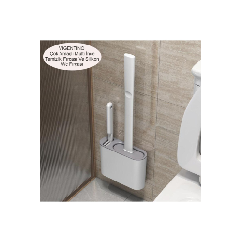 2'li Tuvalet Fırçası Seti  ve Çok Amaçlı İnce Temizlik Fırçası Derz Banyo Detay Temizleme Fırçası