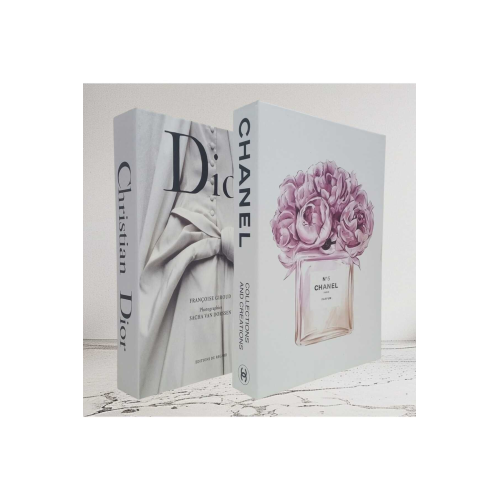 2'li Dekoratif Kitap Görünümlü Kutu Gelinlik & Parfum Temalı