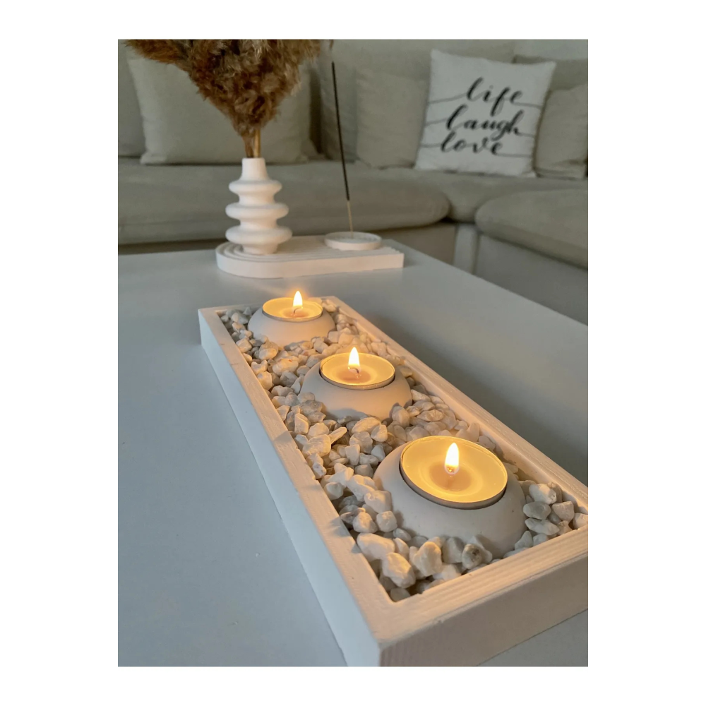 Tabaklı Beton Mumluk