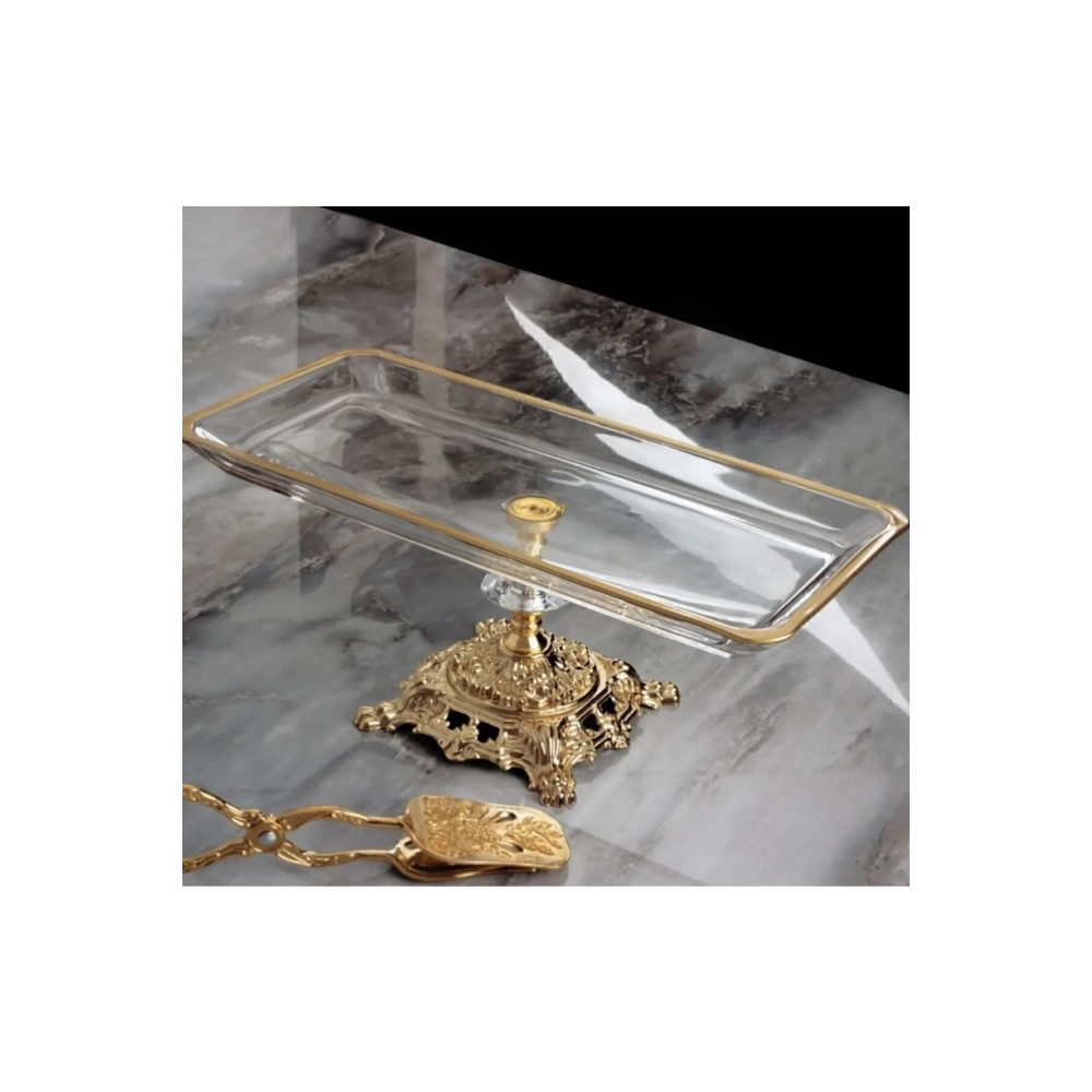 Metal Ayaklı Gold Detaylı Sunumluk Baton