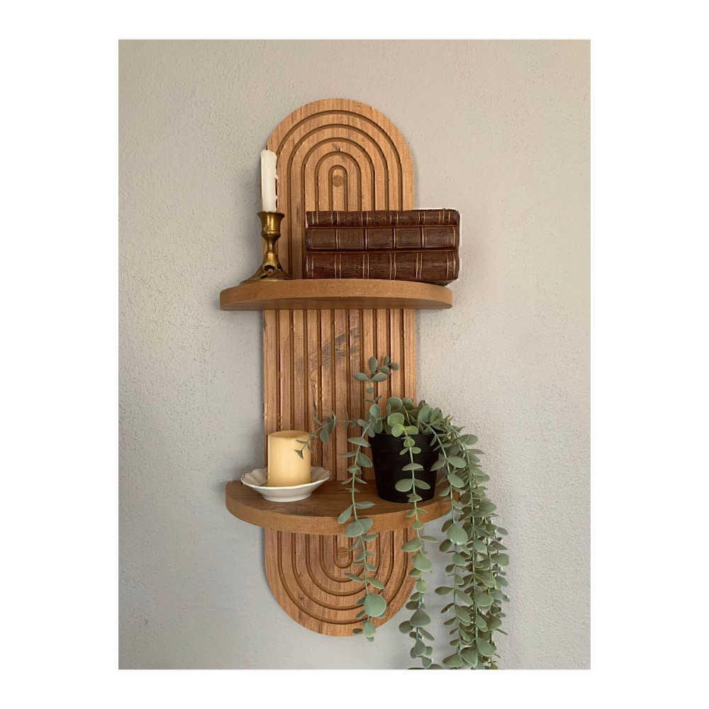 Dekoratif Duvar Rafı Büyük Boy (70X20 CM)