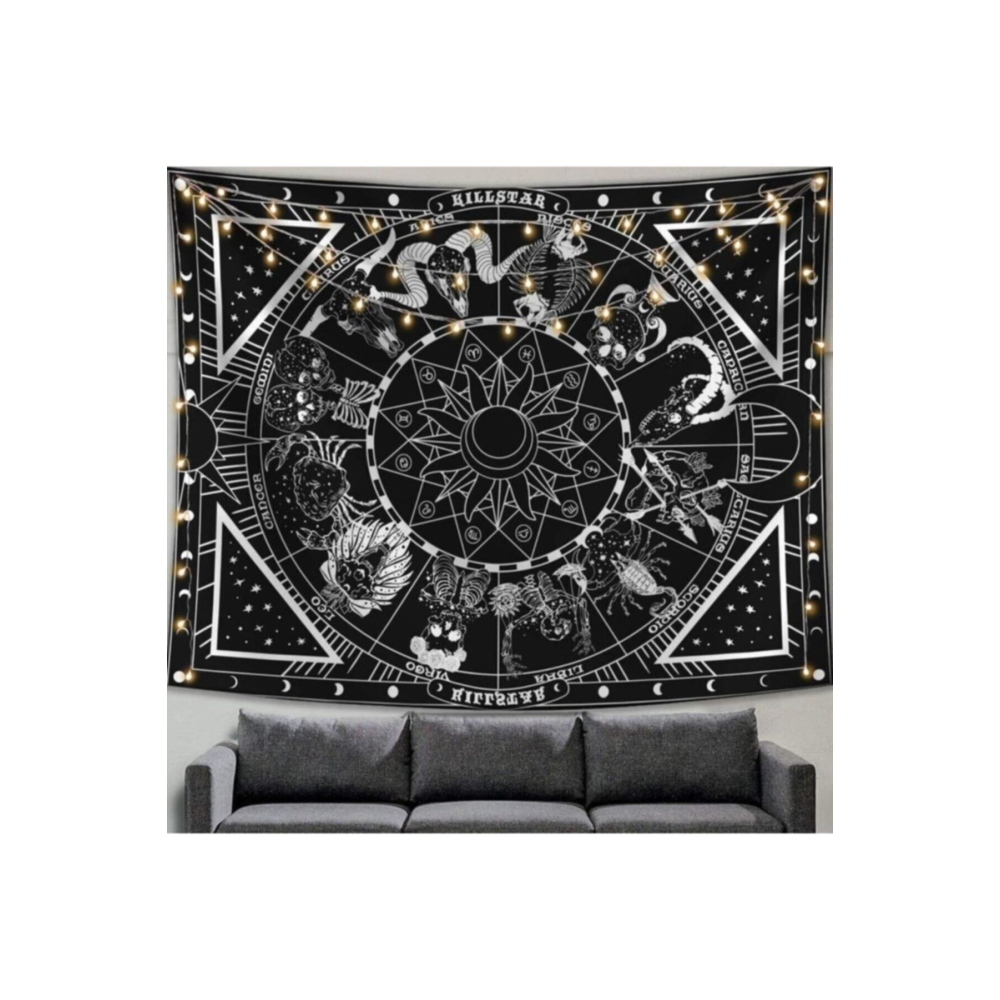 1.kalite Burç Desen Duvar Örtüsü Duvar Halısı Tapestry