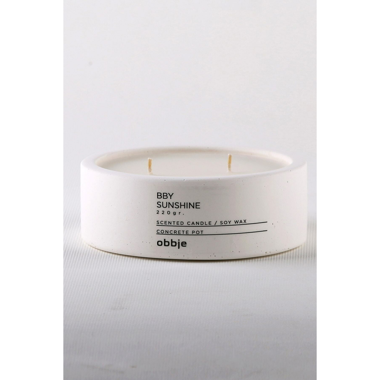 Odunsu Kokulu Mum, Beton Saksılı Dekoratif Mum