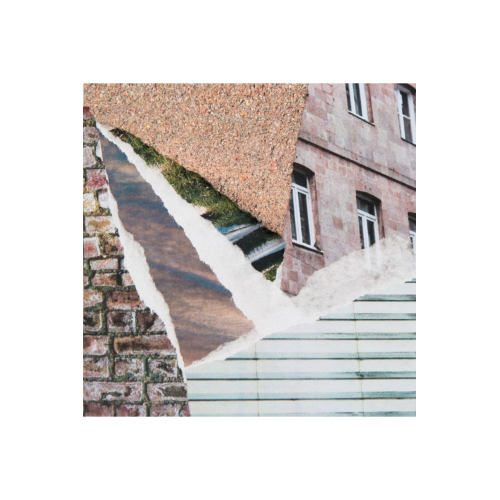 Dilara Arkan - Arka Bahçe Hafızası - 2017 - Kağıt Kolaj - 9.7x9.5 cm (çerçeveli+paspartulu 25x25 cm)