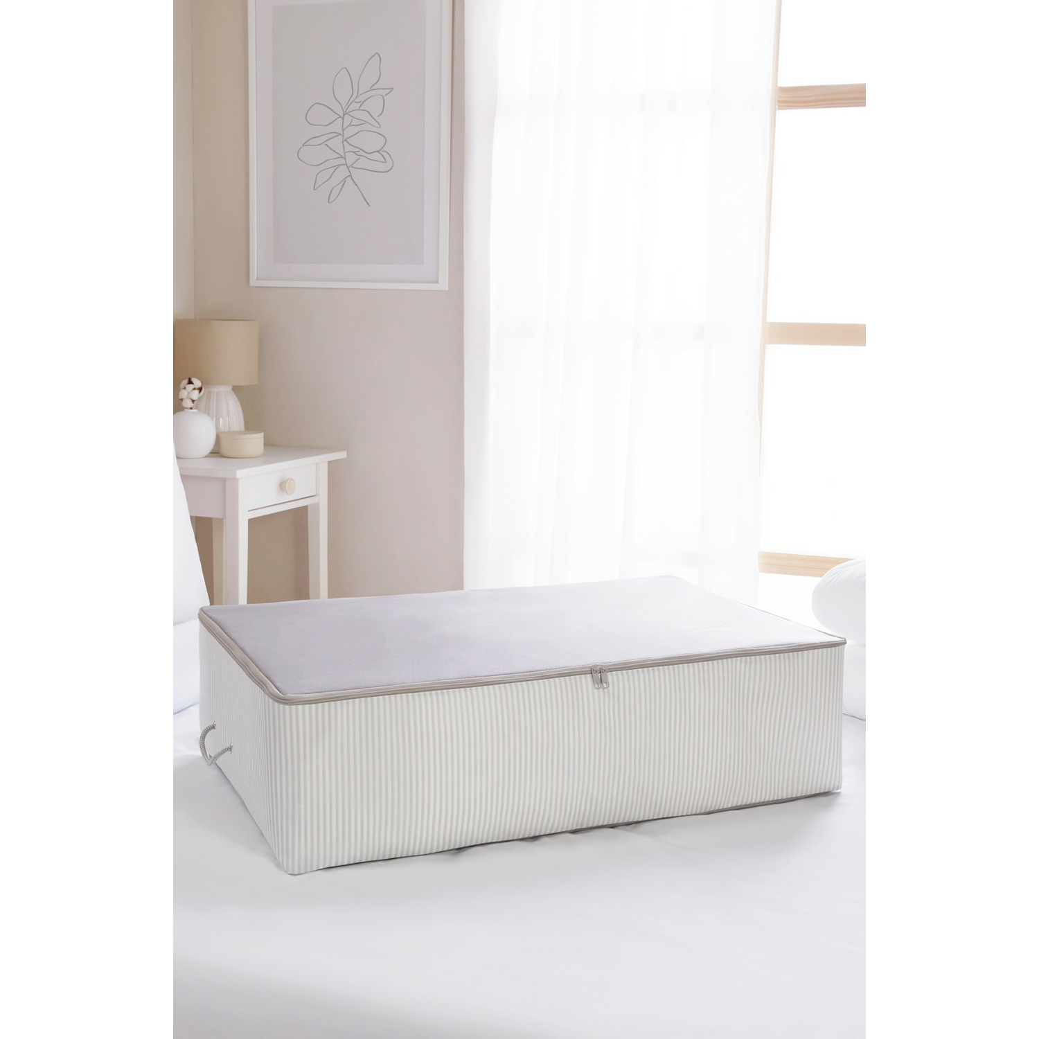 Mega Boy Stuff&Things Gri Baza Altı Yastık Yorgan Kazak Hurcu 74x46x22