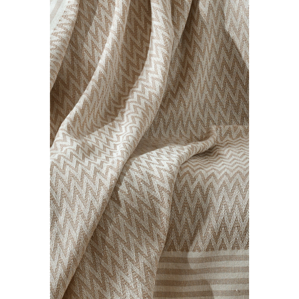 Trio Natural Keten Koltuk Örtüsü | Koltuk Şalı