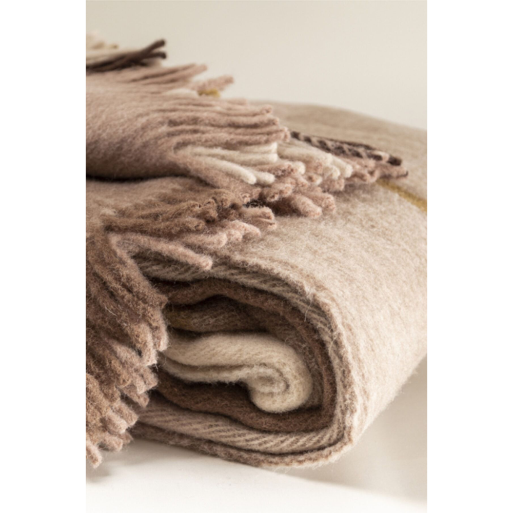 Çift Kişilik %100 Yün Battaniye ( Battal Boy )