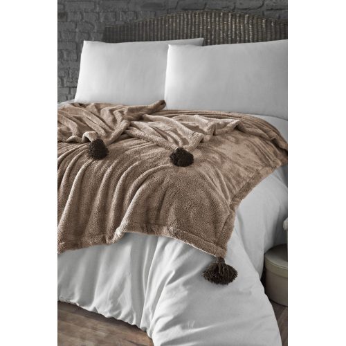 Deve Tüyü Yumuşak Puffy Wellsoft Battaniye - 200x220cm - Tüylenmez Peluş Yatak & Tv Örtüsü