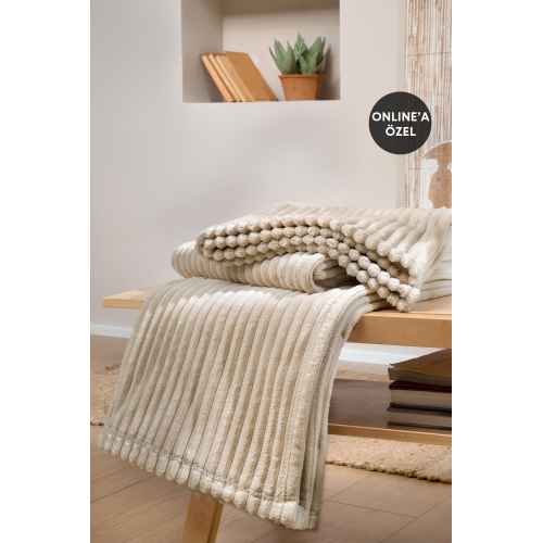 Holly Wellsoft Tv Battaniyesi - Ekru