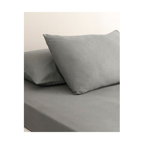 Düz Pamuklu Çift Kişilik Çarşaf 240x260 Cm Çakıl Taşı