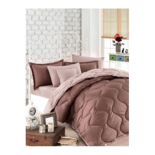 Klasik Ranforce Battal Boy Uyku Seti-çizgili