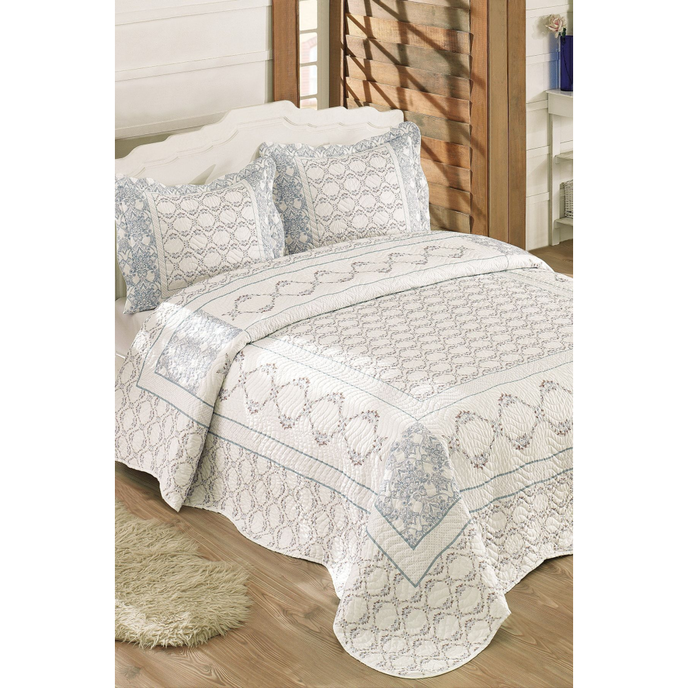 Lisa Çift Kişilik Kapitone Yatak Örtüsü