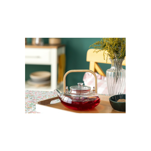 Artois Borosilikat Cam Süzgeçli Demlik 800 ml