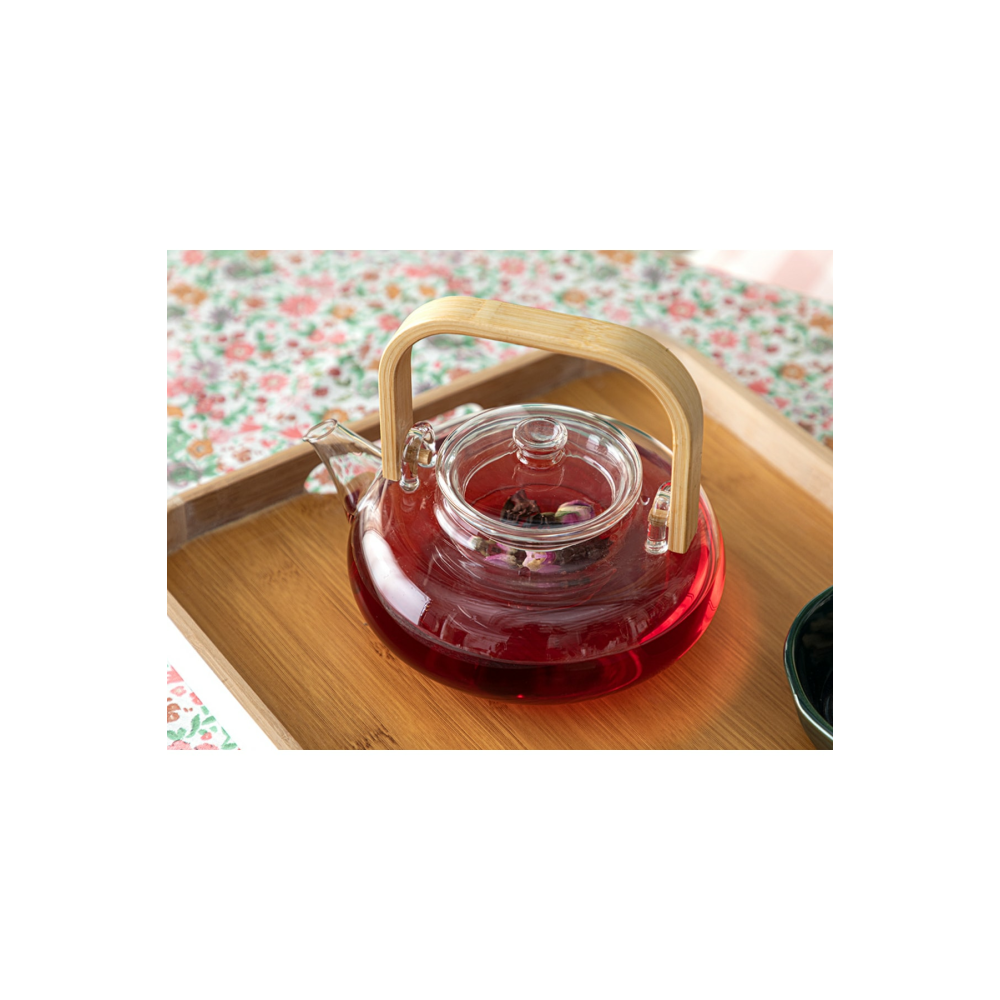 Artois Borosilikat Cam Süzgeçli Demlik 800 ml