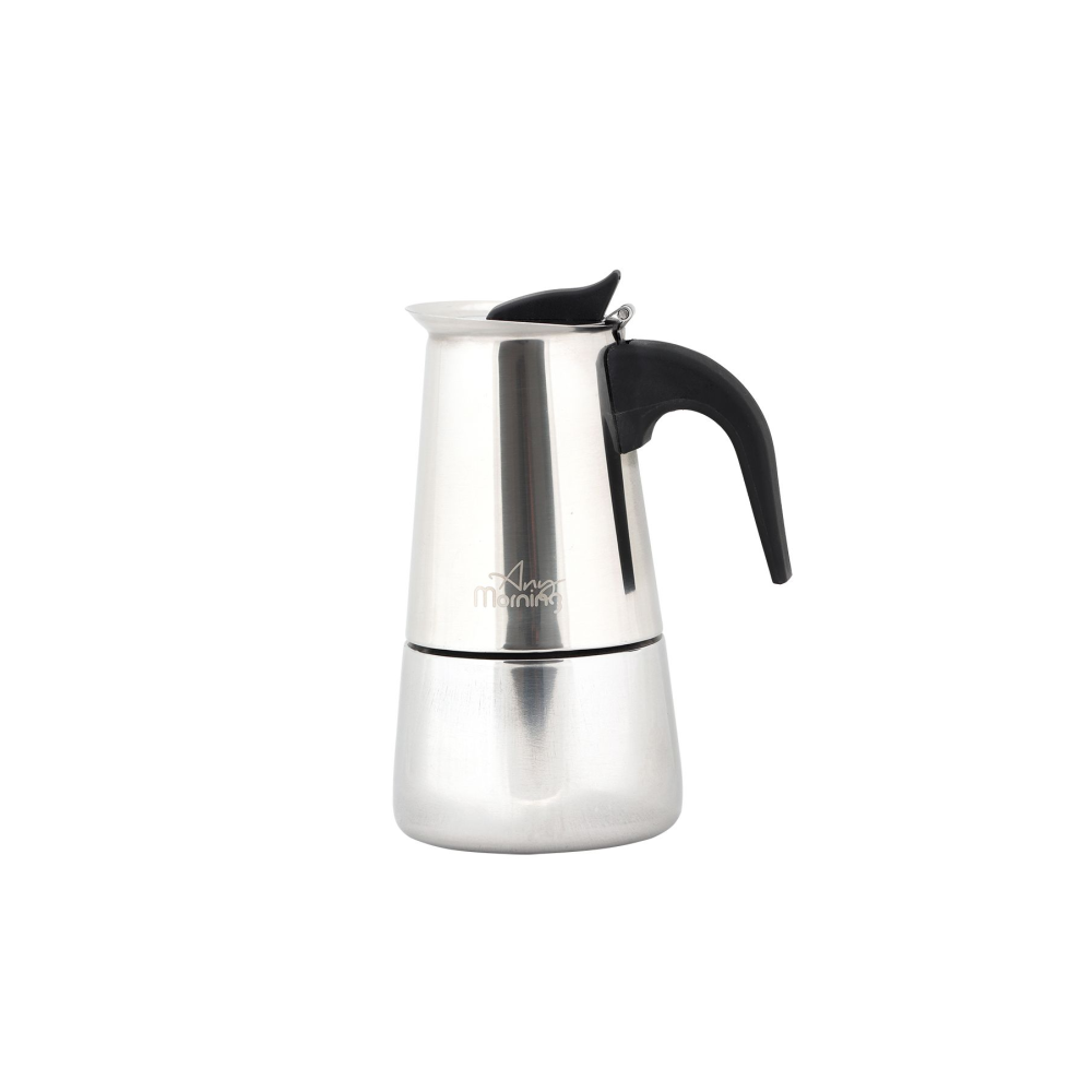 Fe001-6 Espresso Kahve Makinesi Paslanmaz Çelik Indüksiyonlu Moka Pot 300 ml