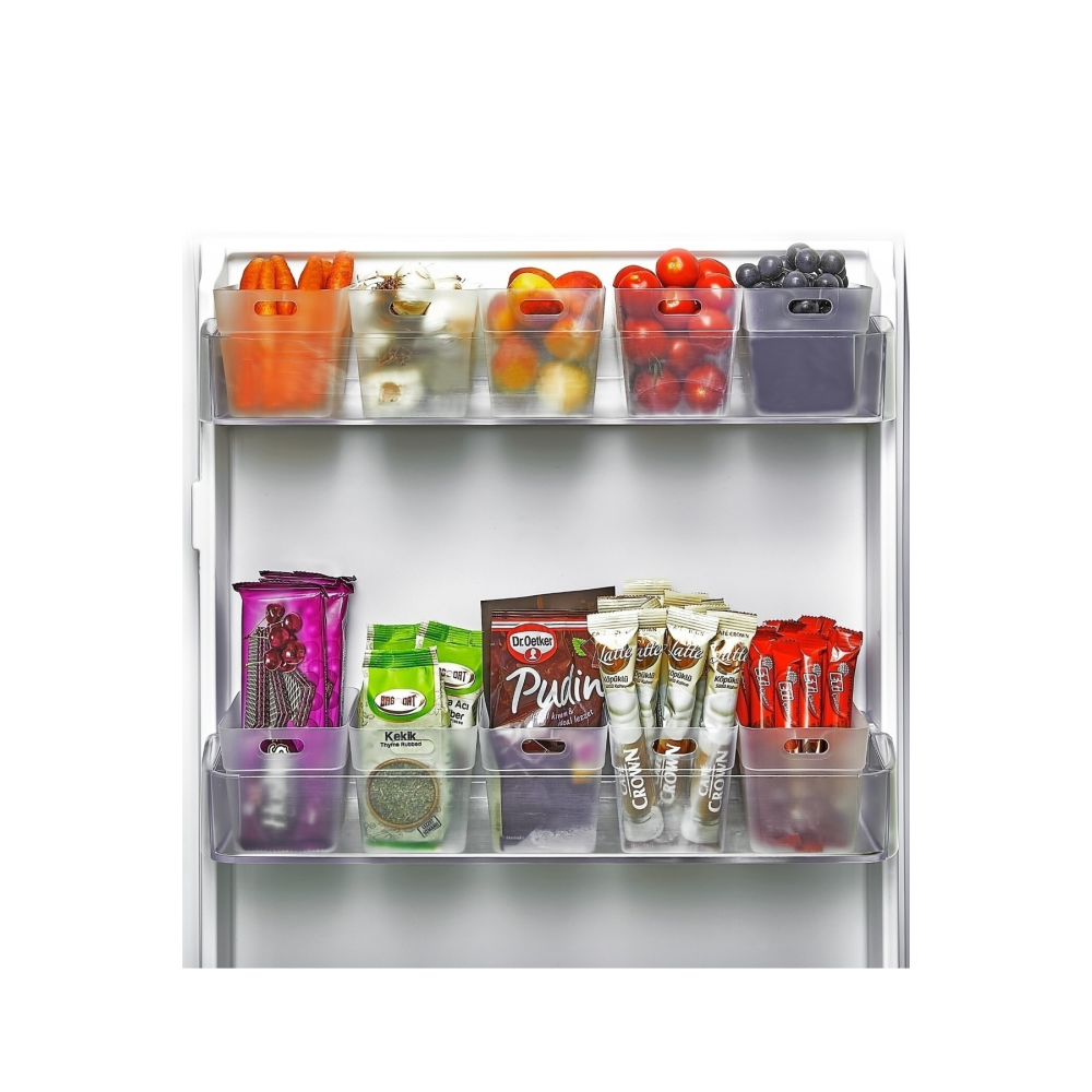 6 Lı Buzdolabı Içi Mini Düzenleyici Kutu Organizer - Buzdolabı Kapak Düzenleyici