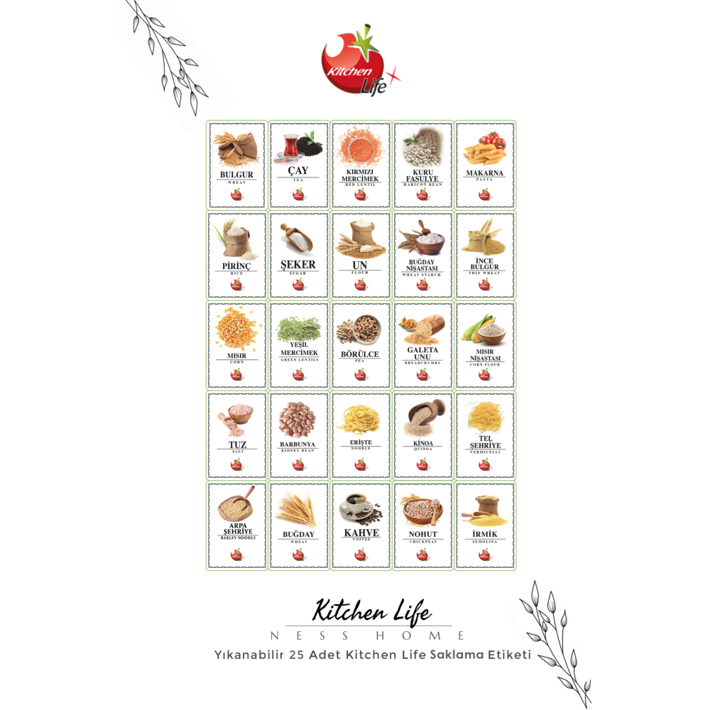 12'li Jumbo Boy Etiketli Square Kare Erzak Saklama Kabı Seti 1750 ml - Sert Kapak