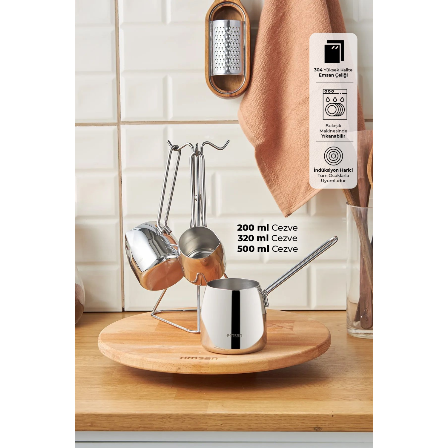 Magna 4 Parça Cezve Seti