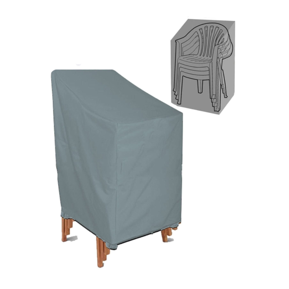 Bahçe Sandalyesi Koruma Örtüsü Sandalye Kılıfı Su Geçirmez - Gri