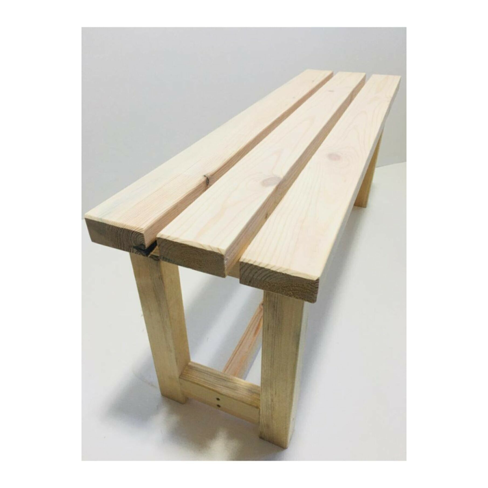 Natural Ahşap Bank Wooden Bench