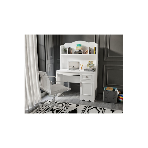 %100 Mdf Lisa Çalışma Masası Beyaz (ÜST ÜNİTE DAHİL)