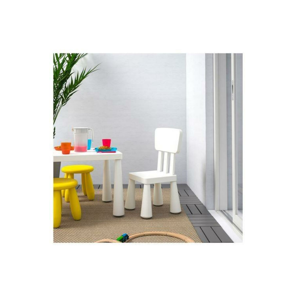 Mammut Beyaz Plastik Ikea Çocuk Sandalyesi