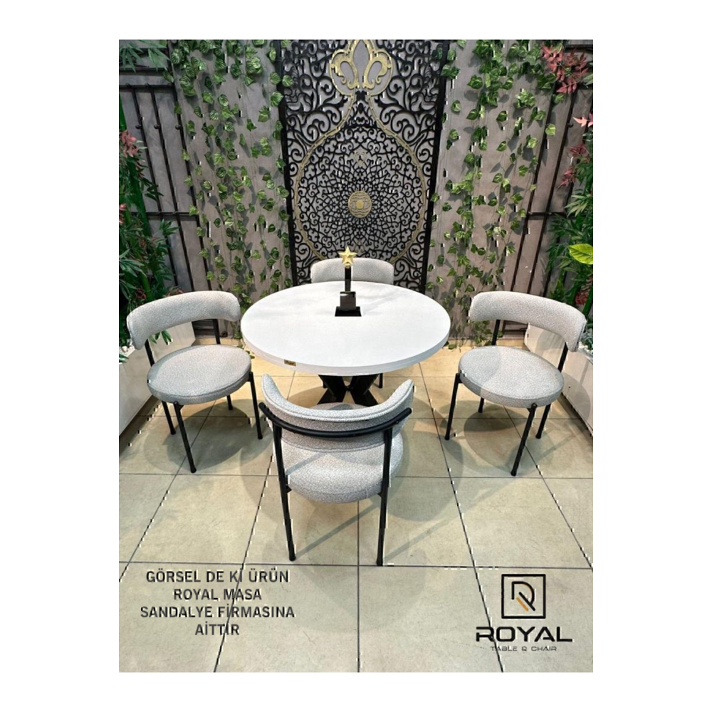 4 Kişilik Masa Sandalye Takımı Teddy