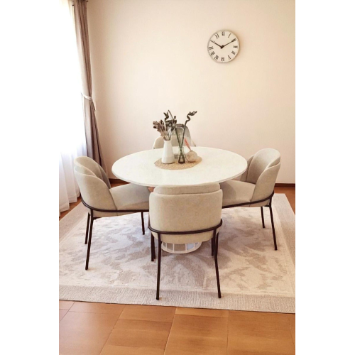 Mutfak Sandalyesi 4'lü Set Salon Sandalyesi Papel Sandalye Yemek Sandalye Lüks Sandalye Morena