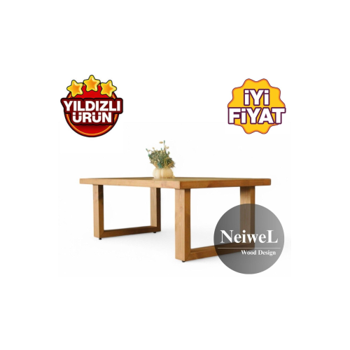 Awes Doğal Ahşap Sehpa-70-100(EBAT SEÇENEKLİ)